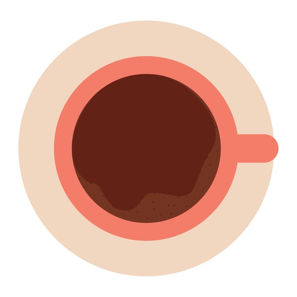 coffee top view vector