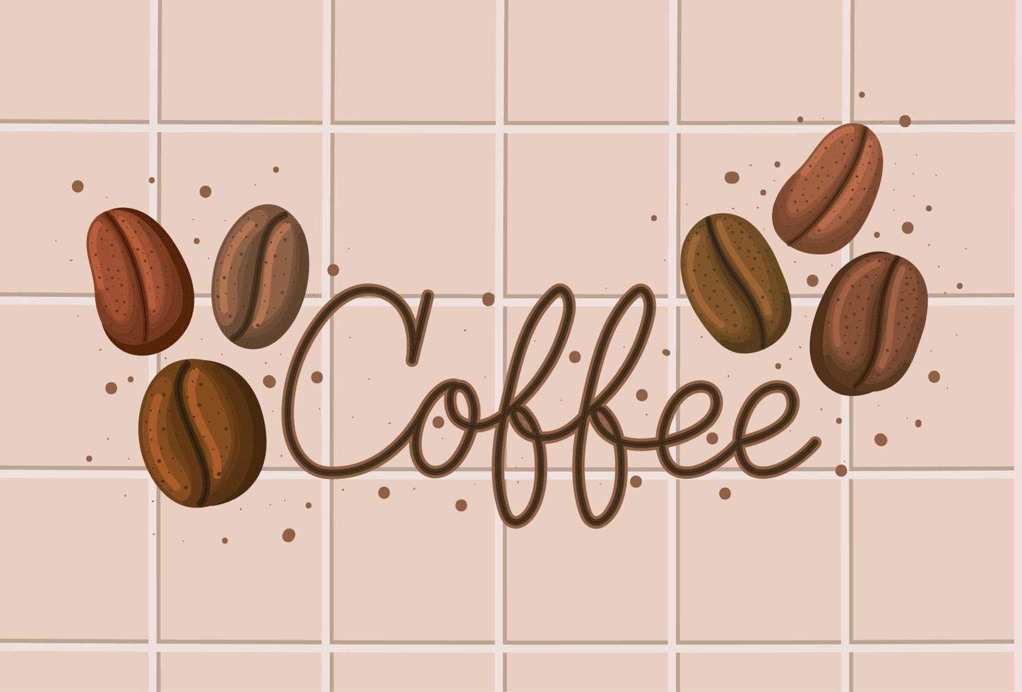 cartel of coffee vector