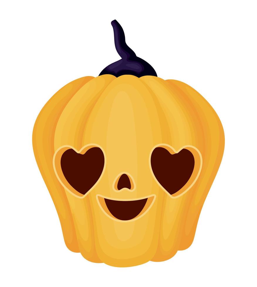 lovely halloween pumpkin vector