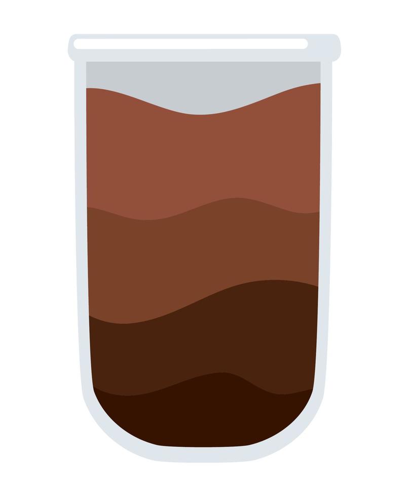 ice coffee glass vector