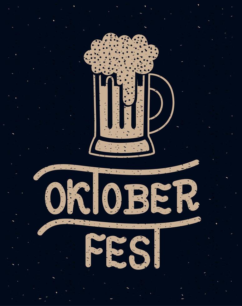 cartel de Oktoberfest vector