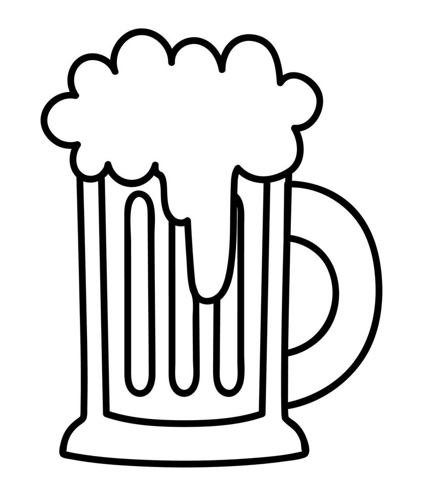 foamy beer design vector