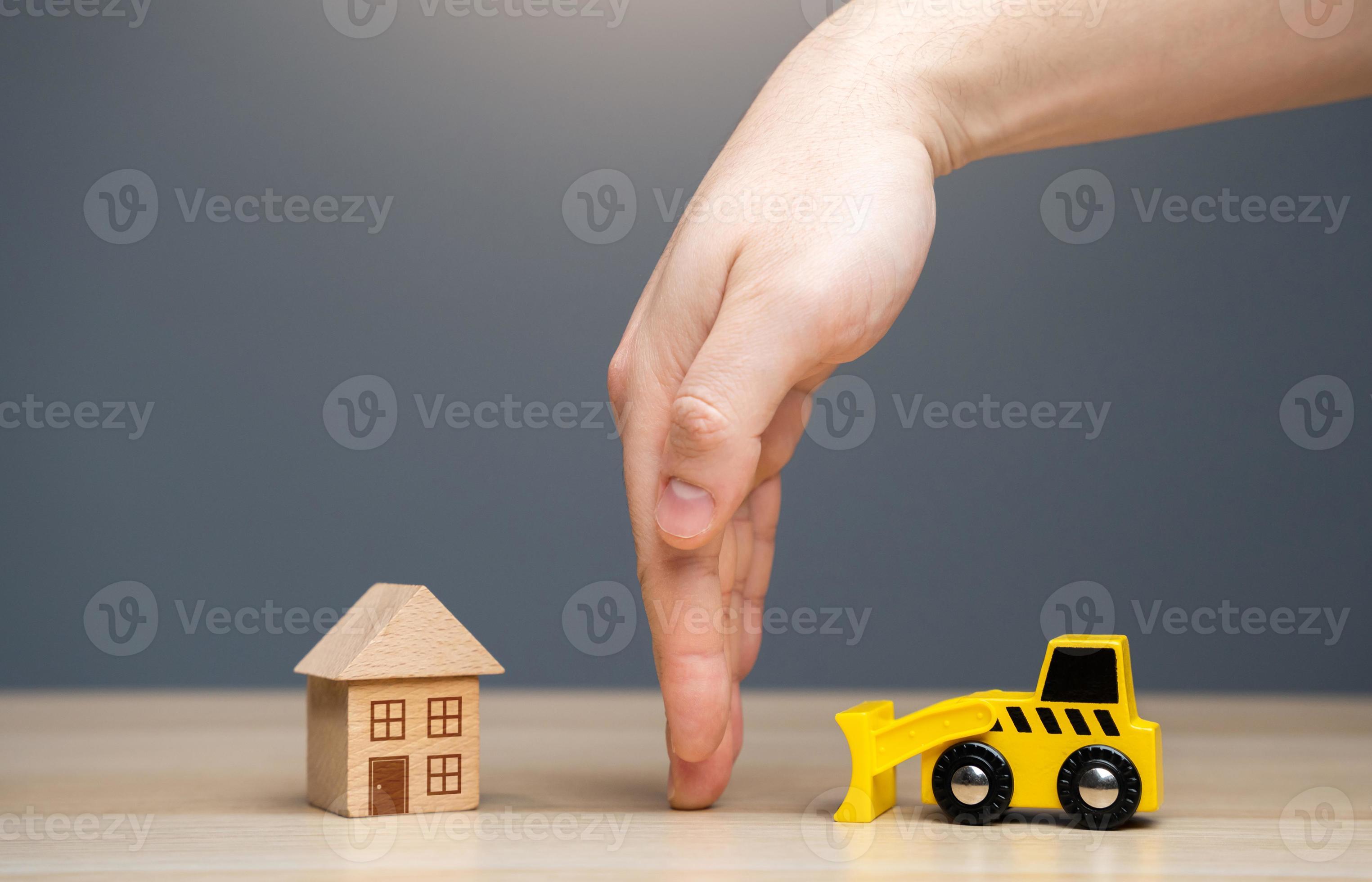 Stop house demolition. Protection of private property from destruction