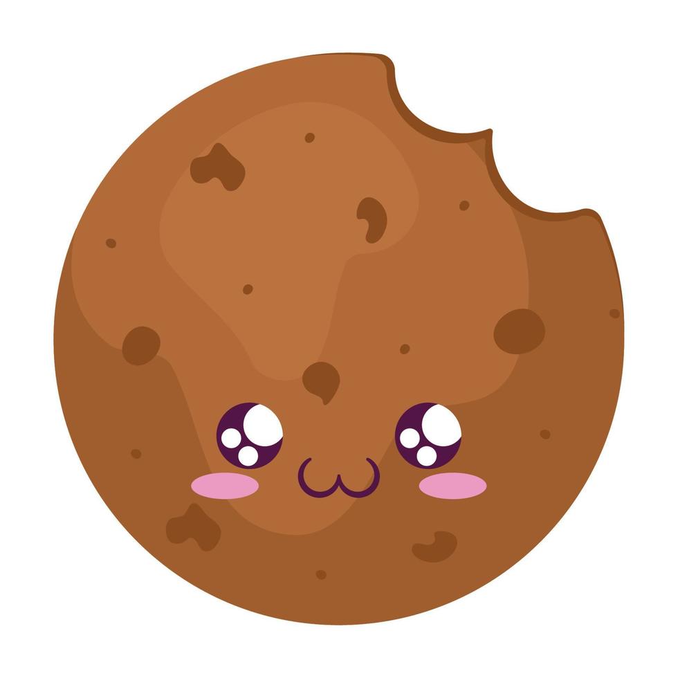 kawaii cookie design vector