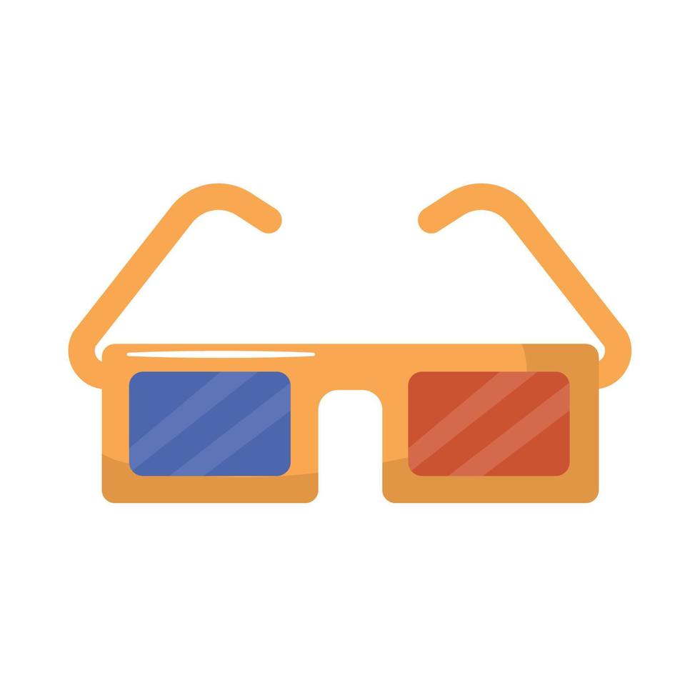 3d lentes diseño vector