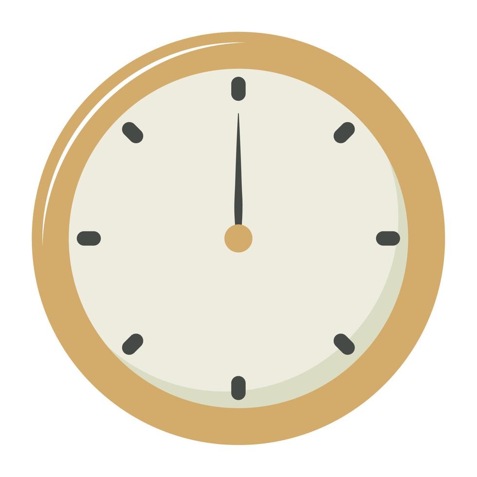 golden clock design vector