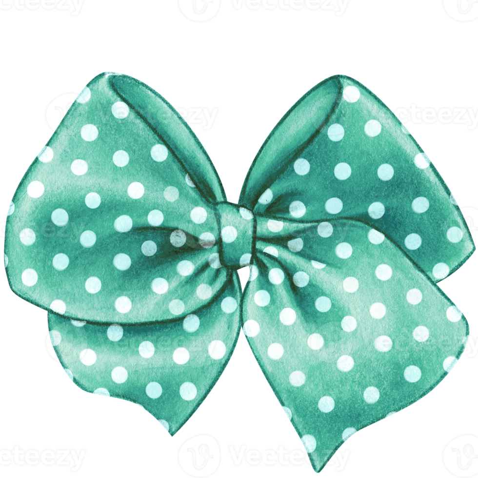 watercolor hand drawn cute silk bow png