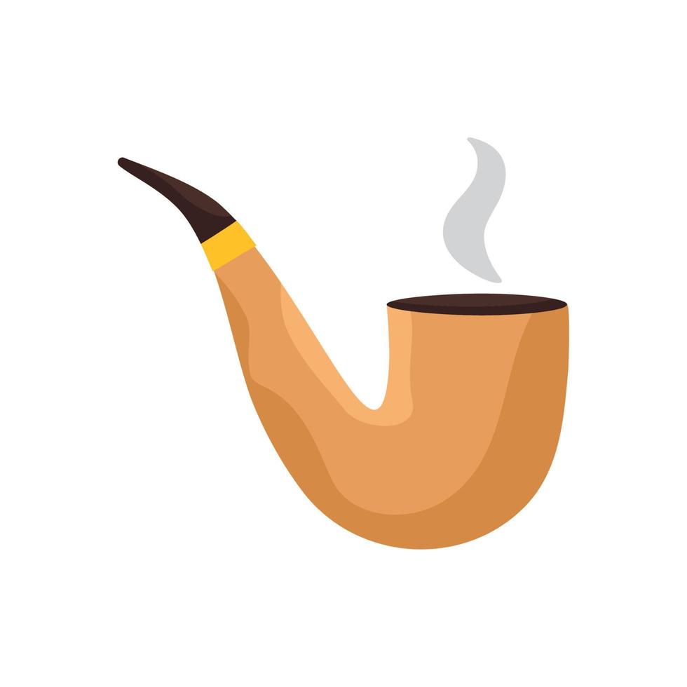 wooden pipe design vector