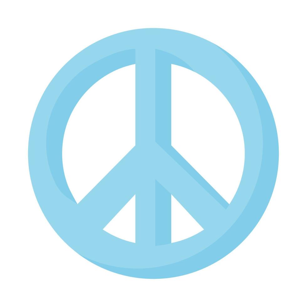 blue peace symbol vector