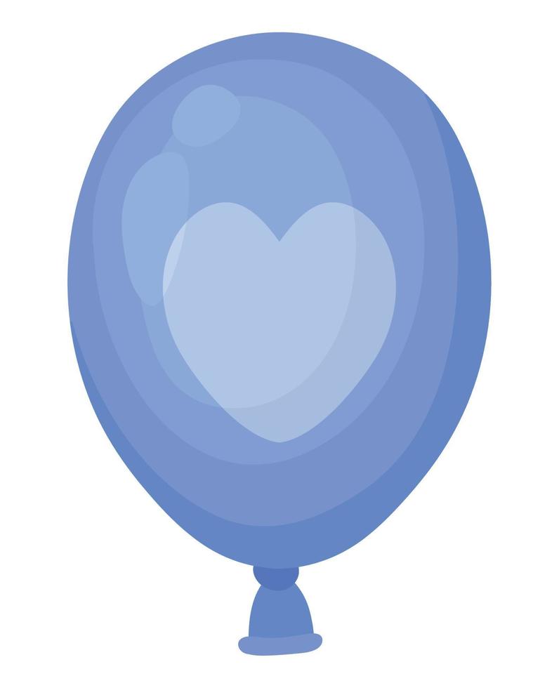 blue balloon design vector