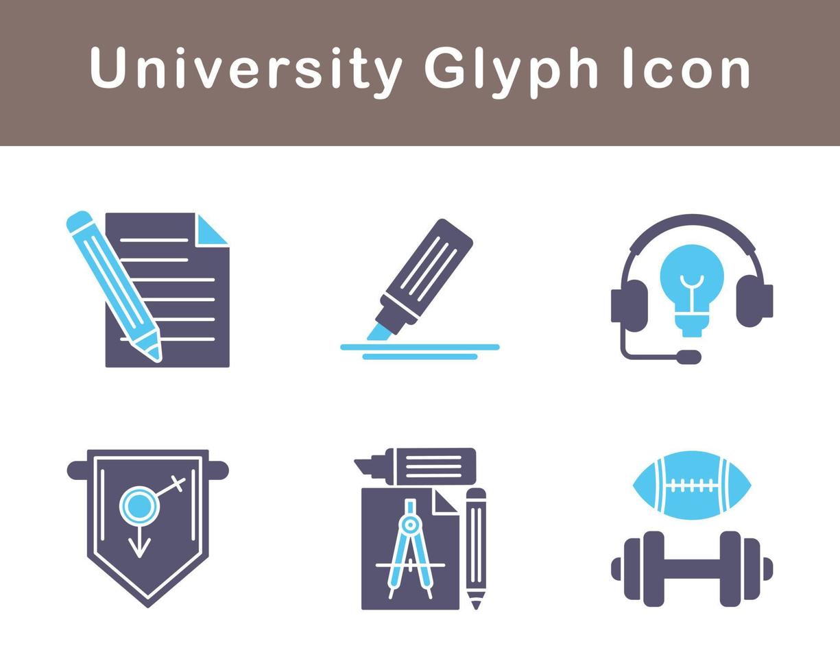 university Vector Icon Set