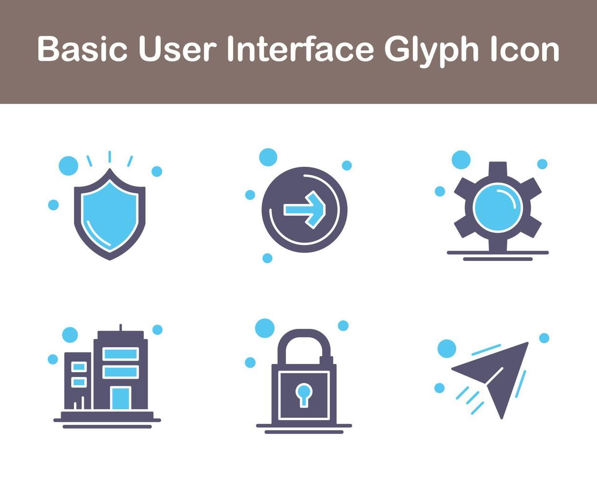 Basic User Interface Vector Icon Set