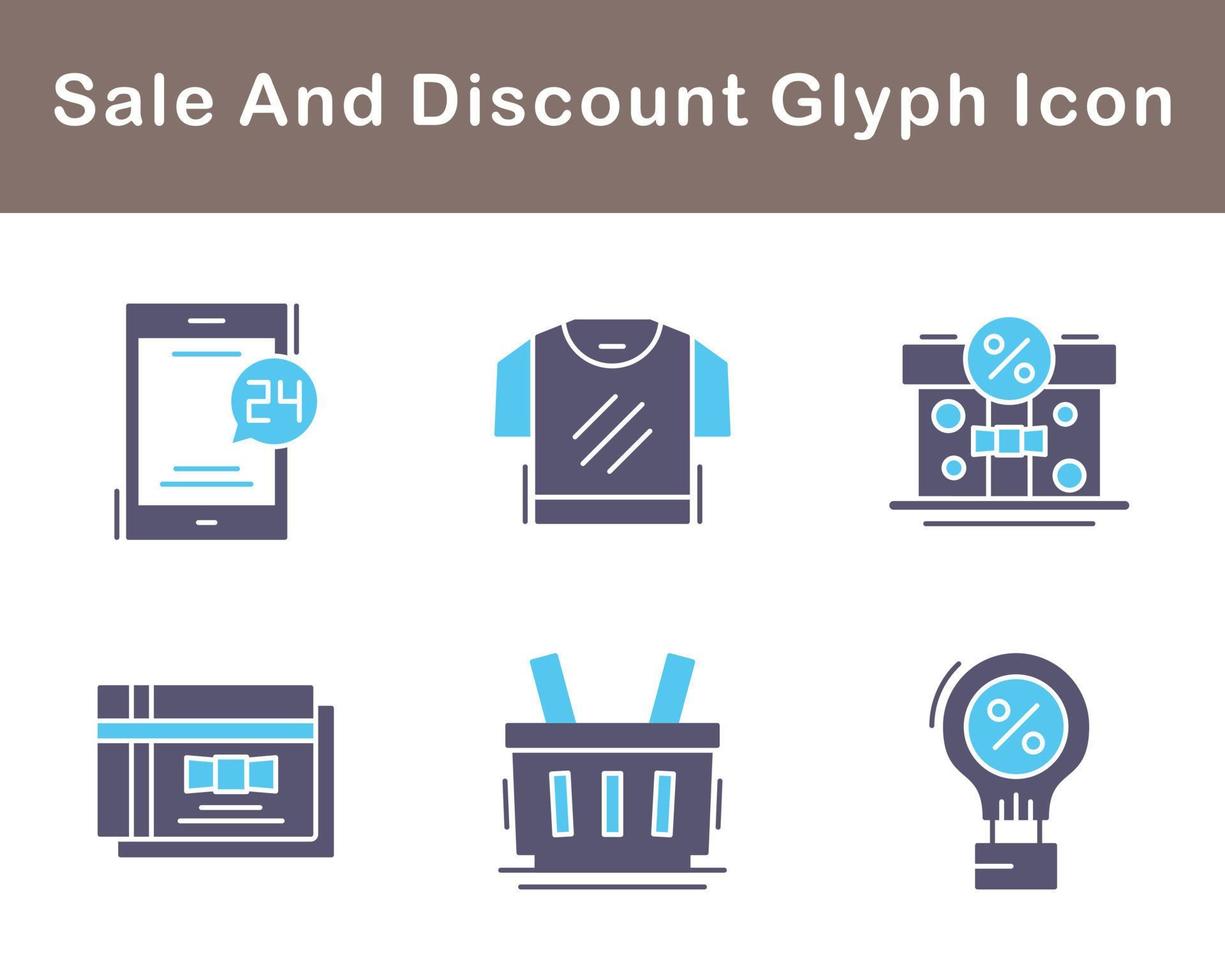 Sale And Discount Vector Icon Set