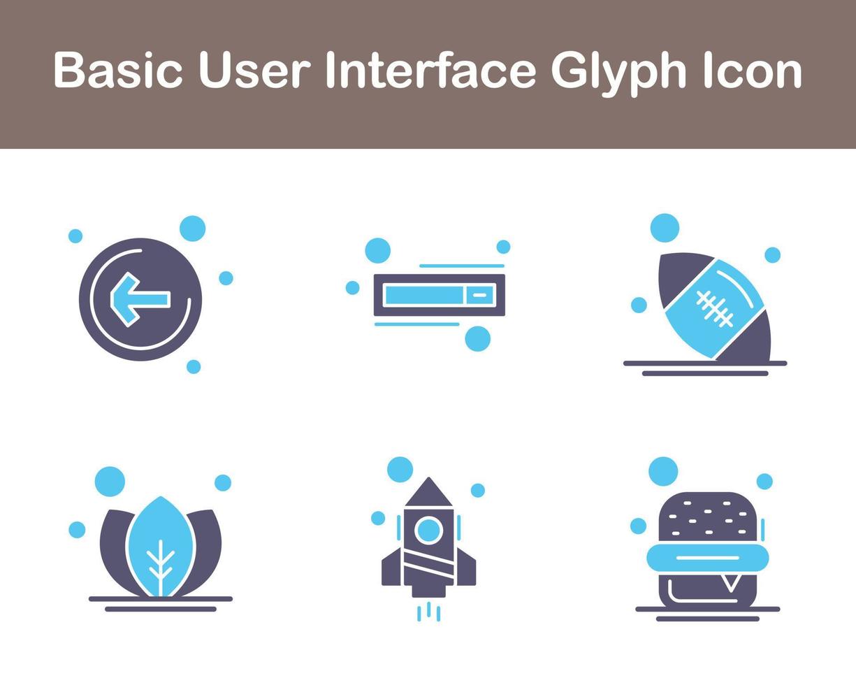 Basic User Interface Vector Icon Set