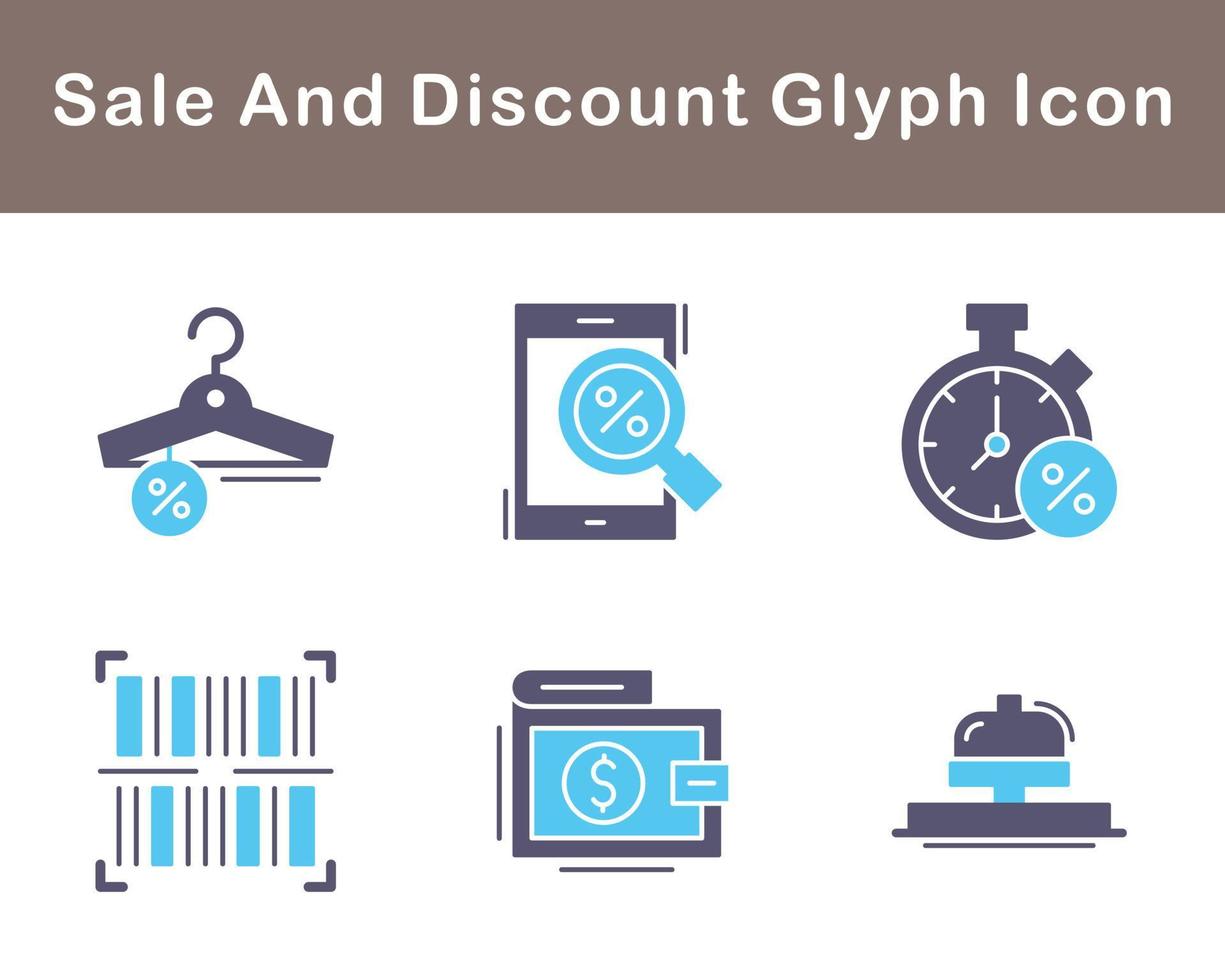 Sale And Discount Vector Icon Set