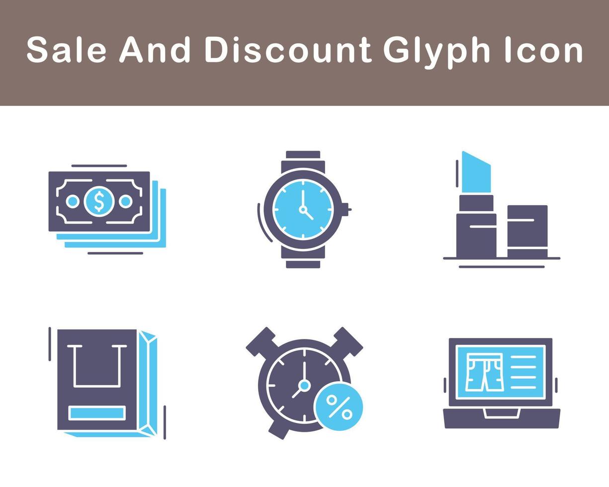 Sale And Discount Vector Icon Set