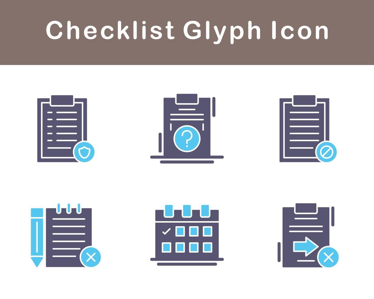 Checklist Vector Icon Set