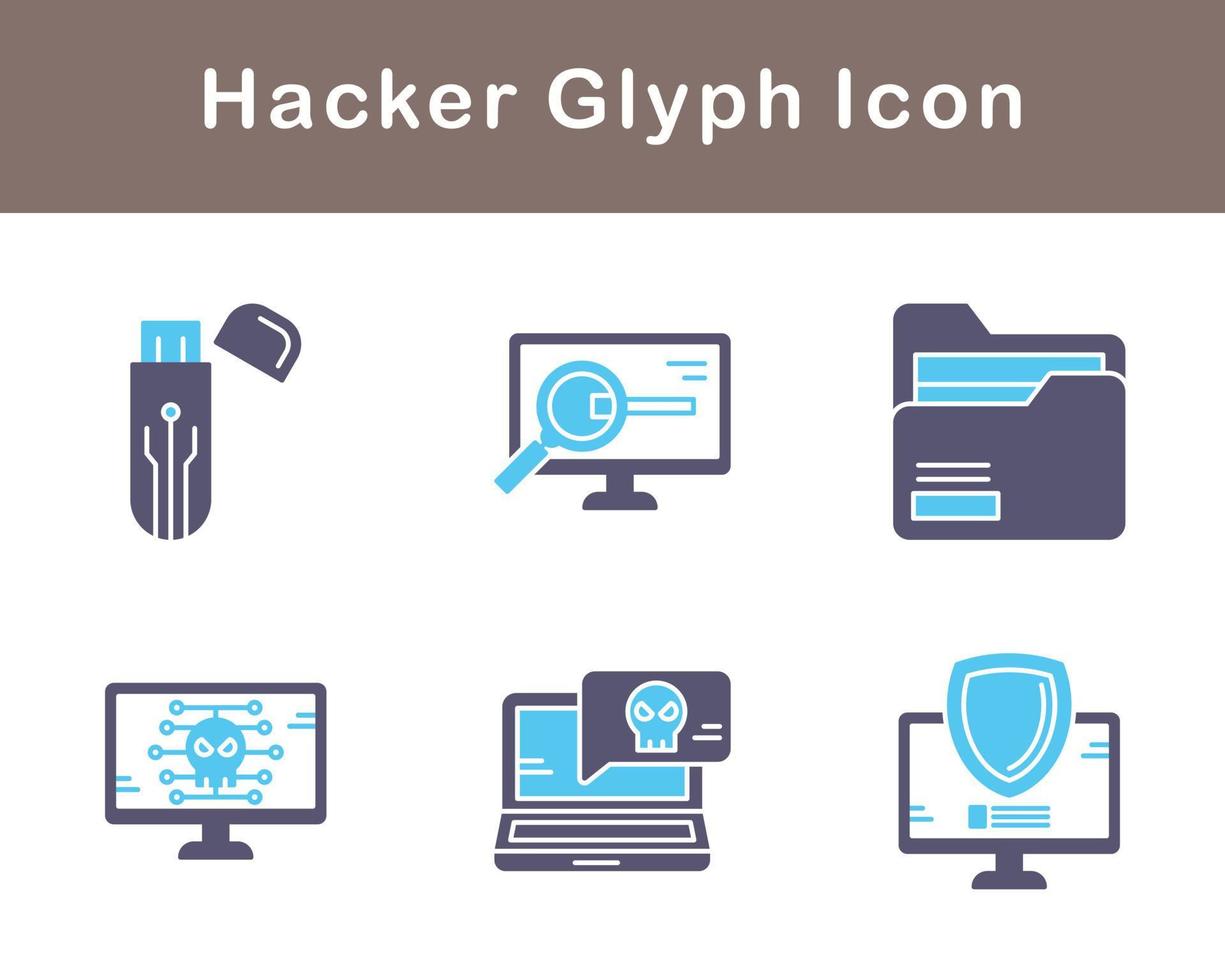 Hacker Vector Icon Set