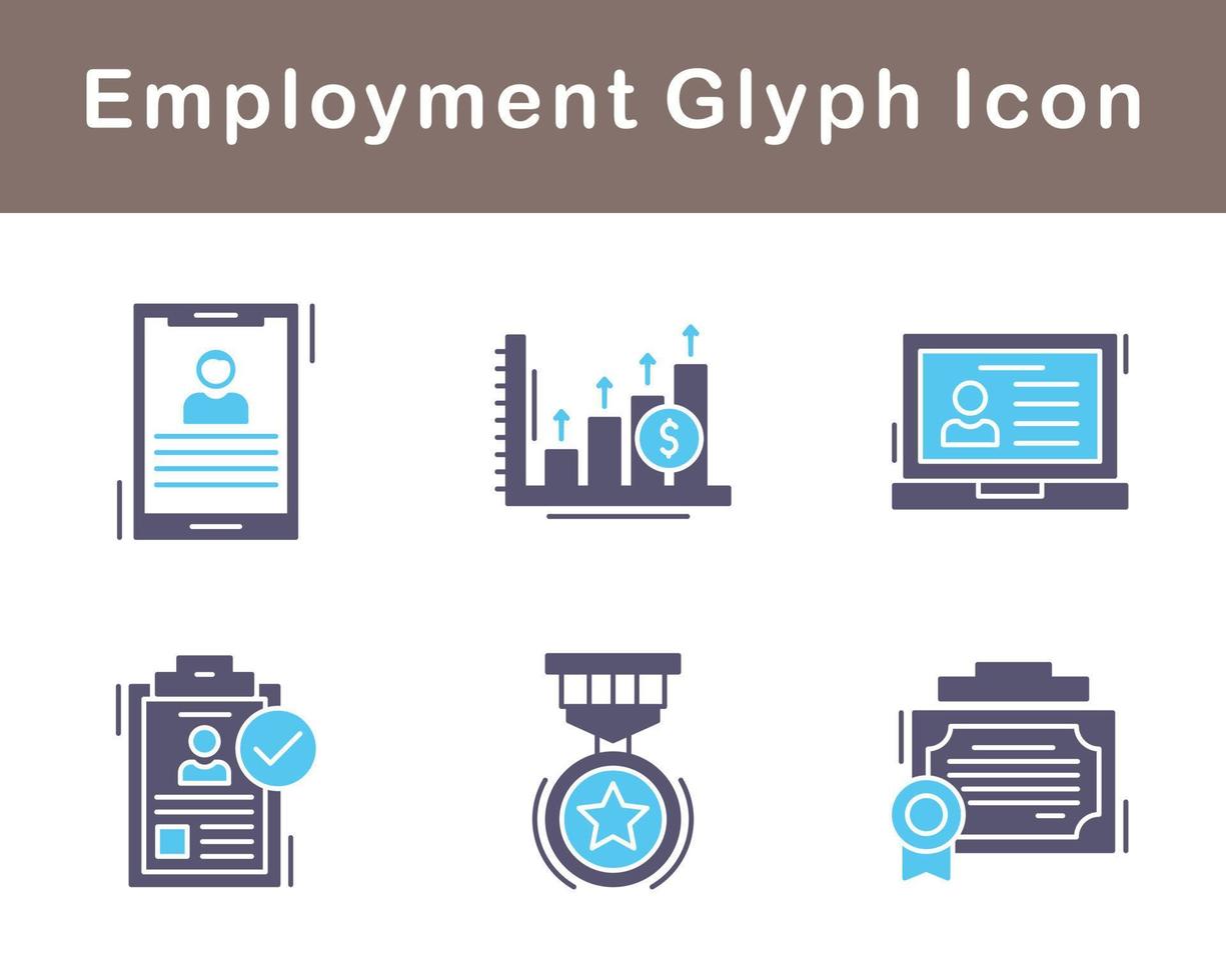Employment Vector Icon Set
