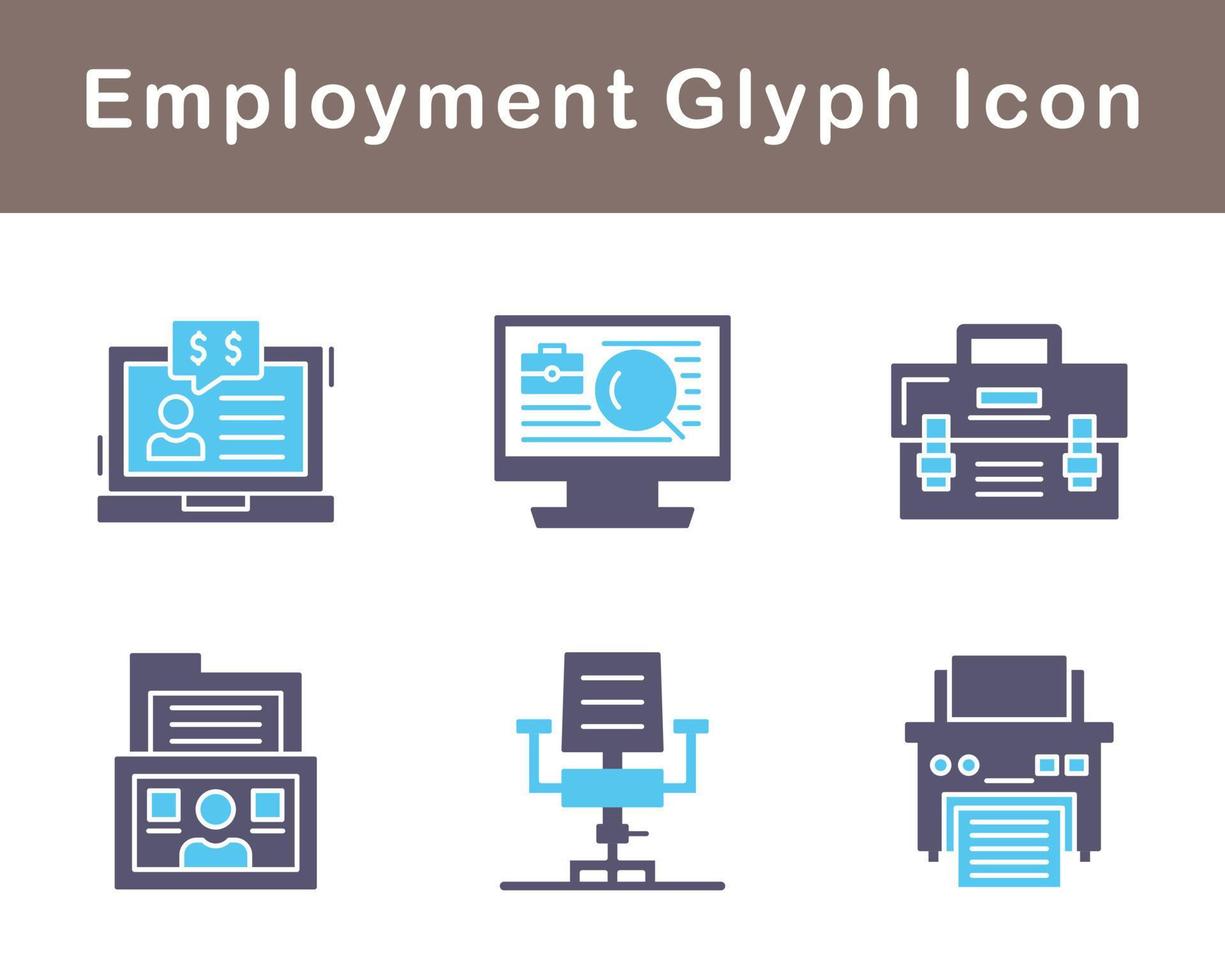 Employment Vector Icon Set