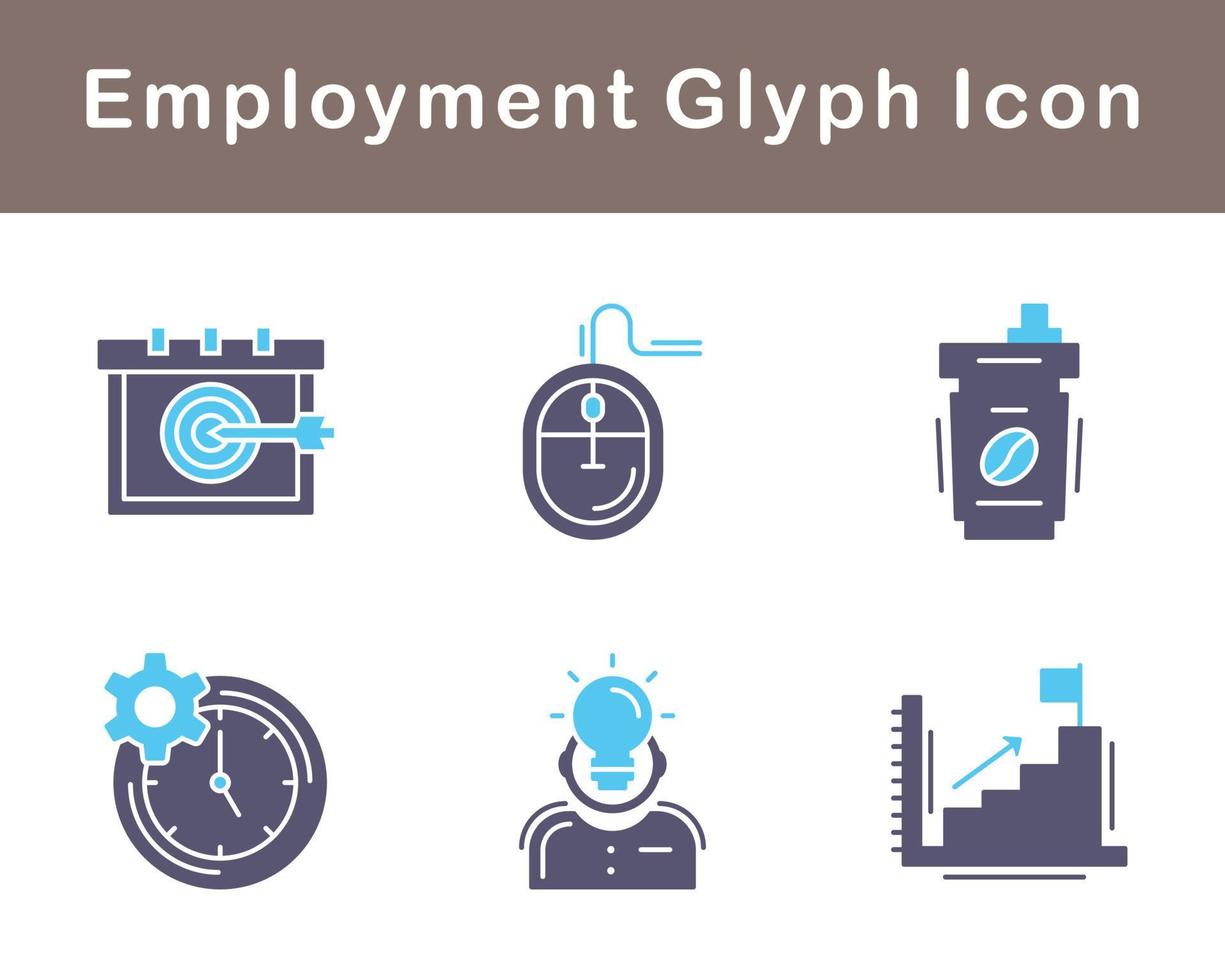 Employment Vector Icon Set