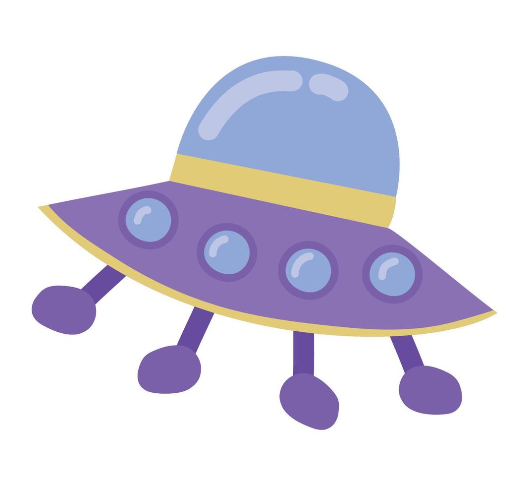 purple ufo design vector