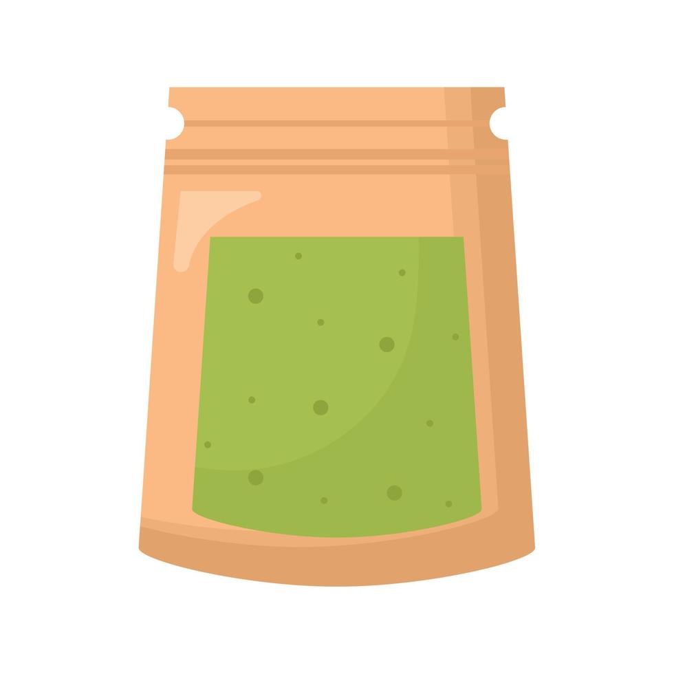 ground matcha tea vector