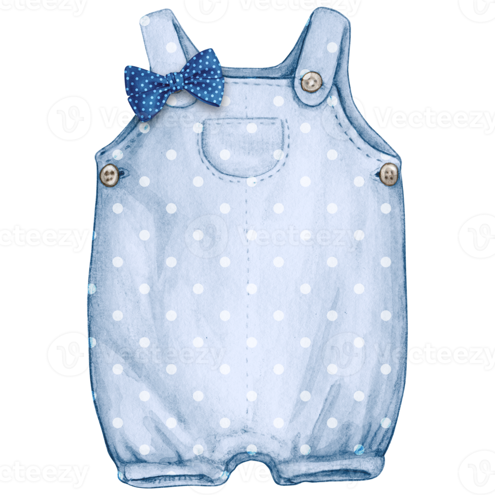 aquarelle main tiré bébé vêtements png