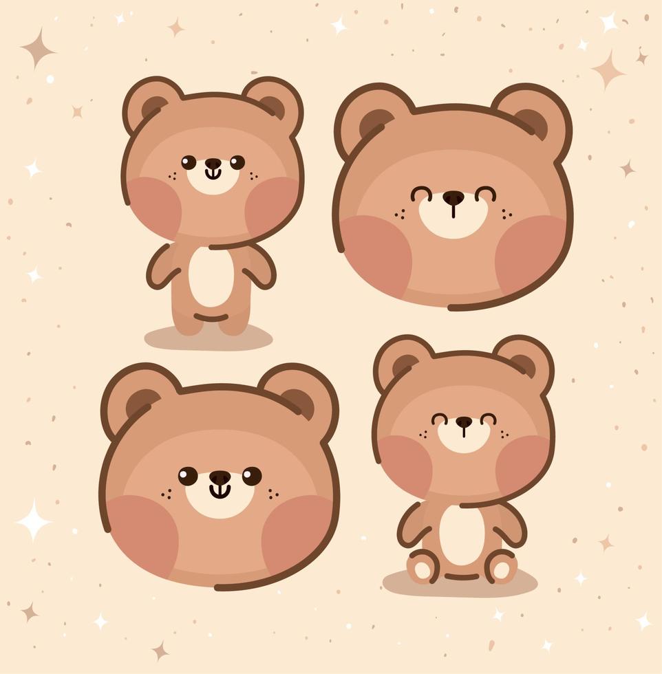 four bears group vector