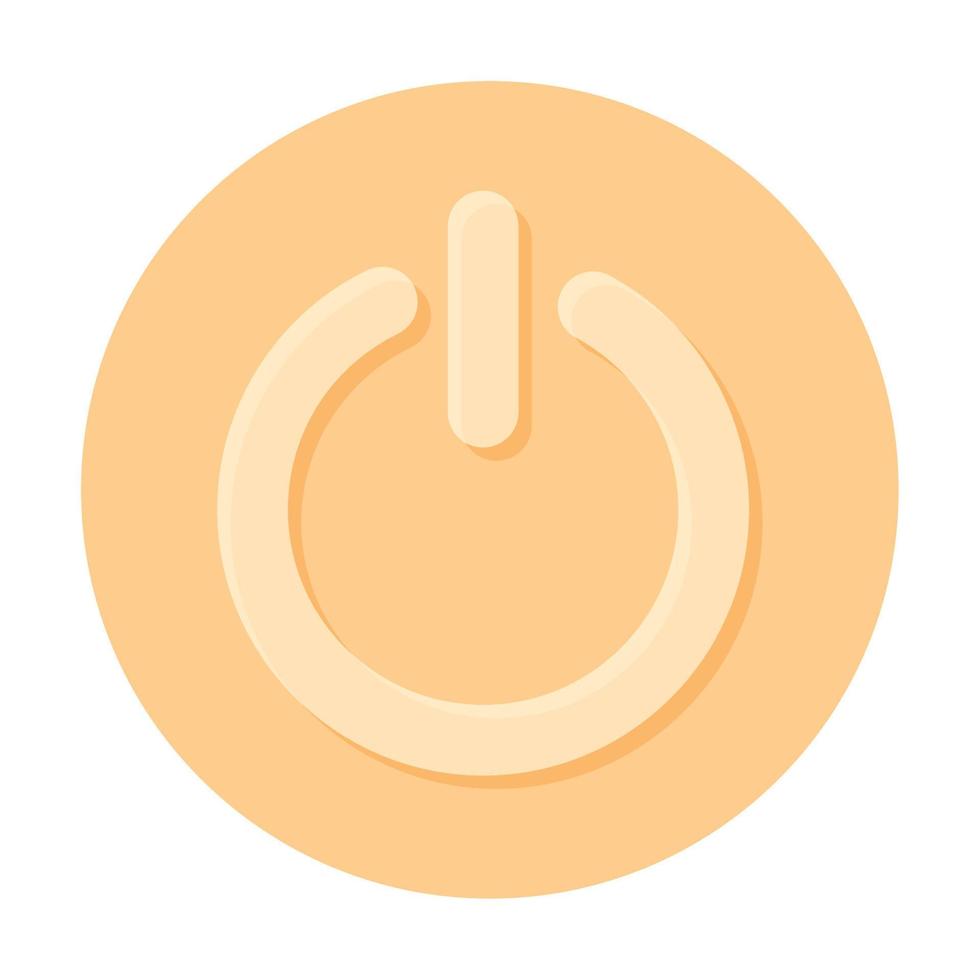 glassmorphism power button vector