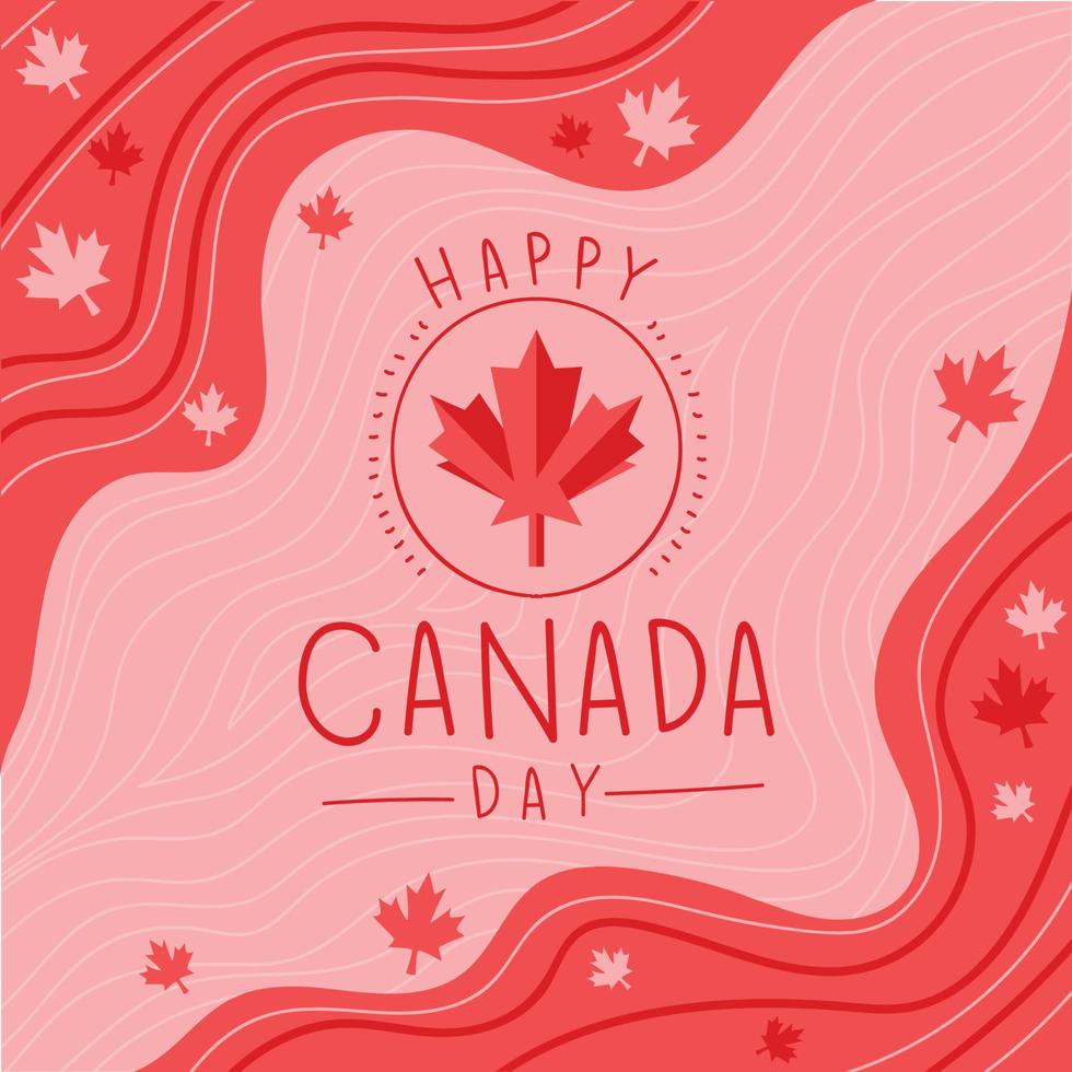 canada day cartel vector