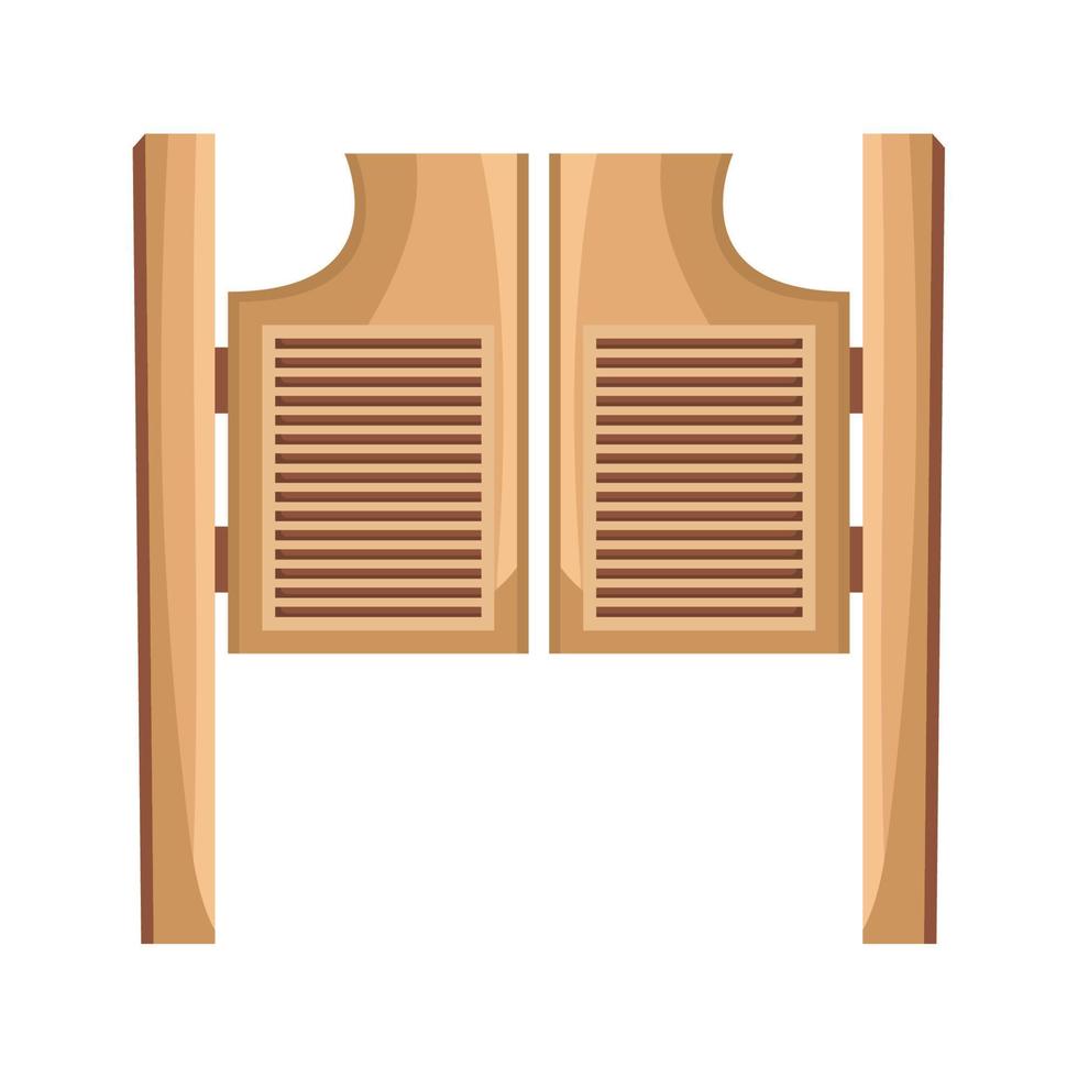 saloon doors design vector