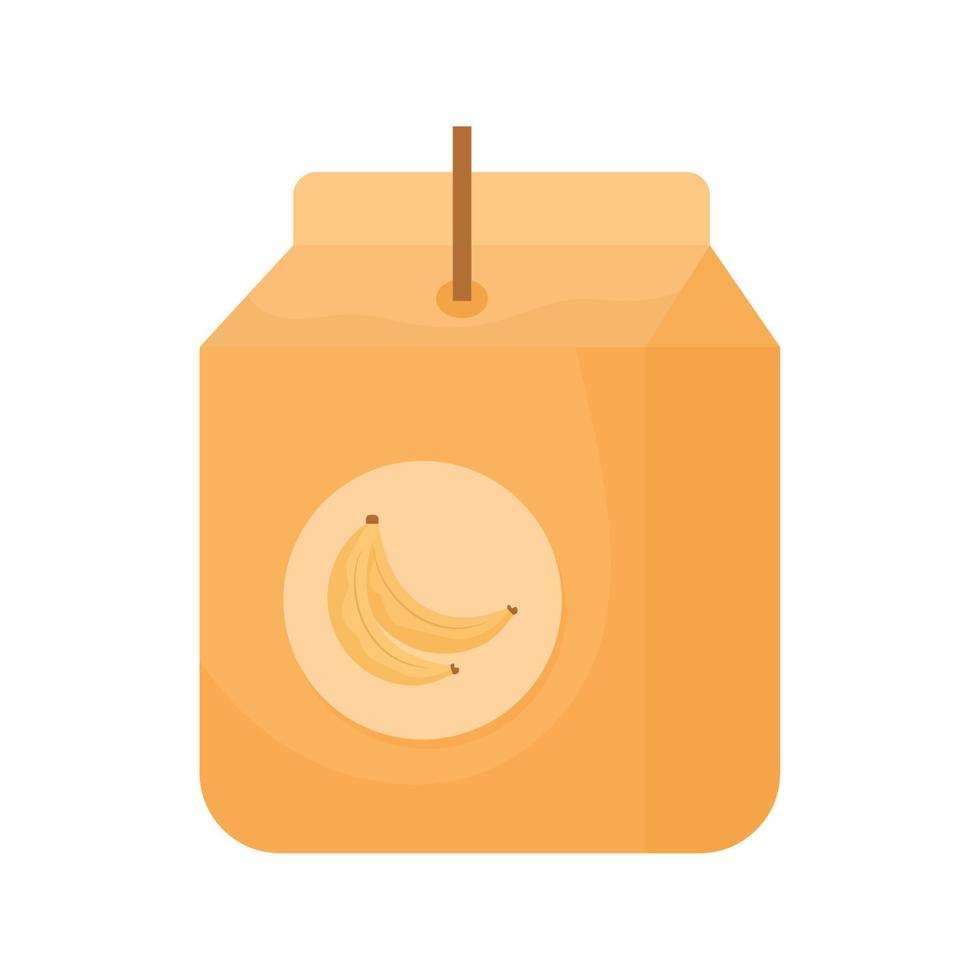 banana juice box vector