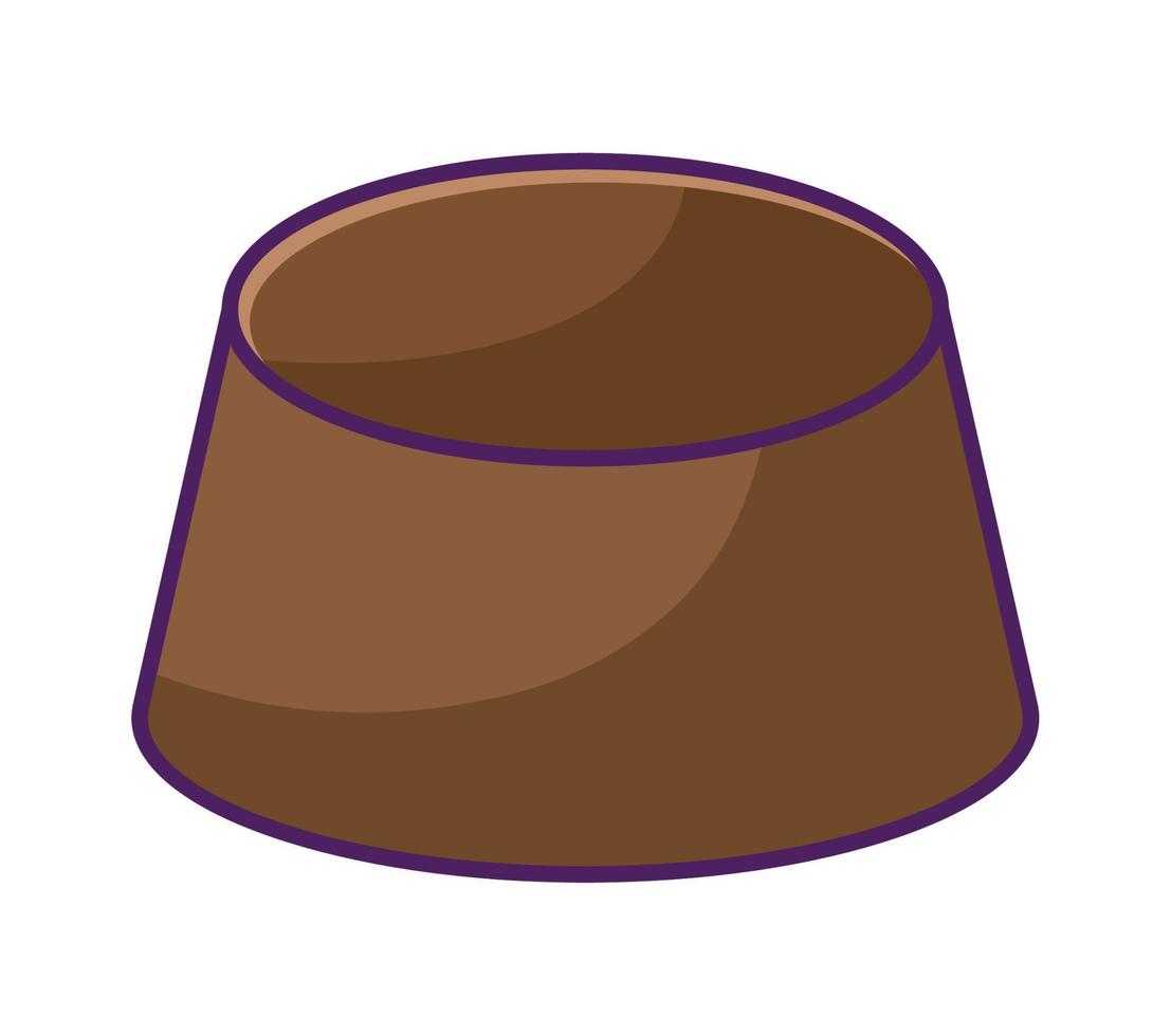 chocolate piece illustration vector