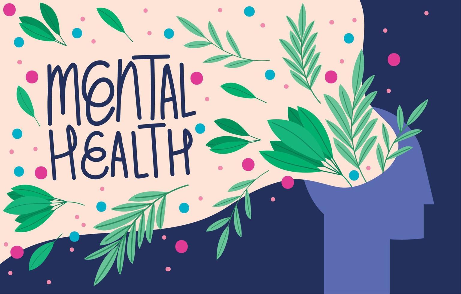 mental health illustration vector