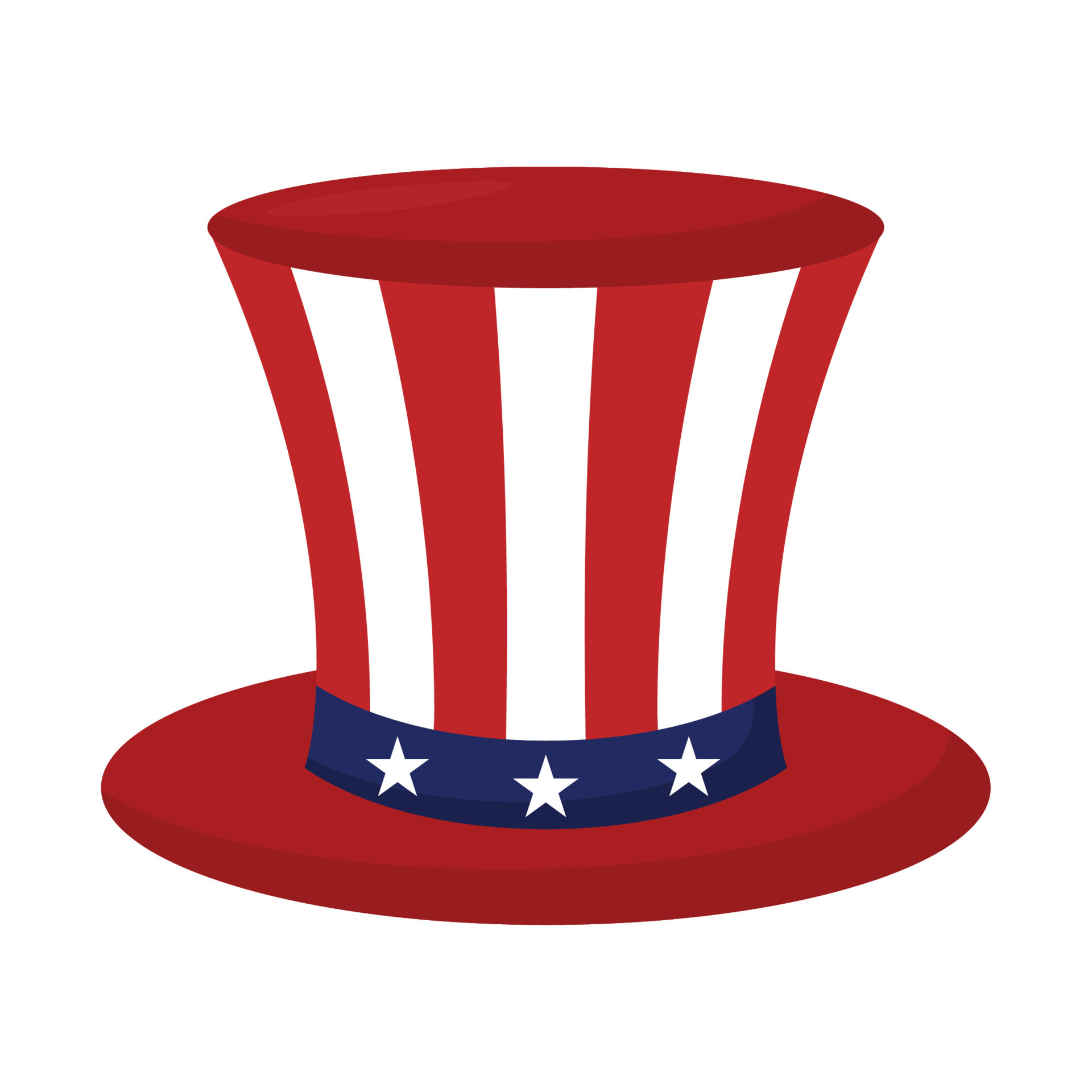 usa top hat design 21380735 Vector Art at Vecteezy