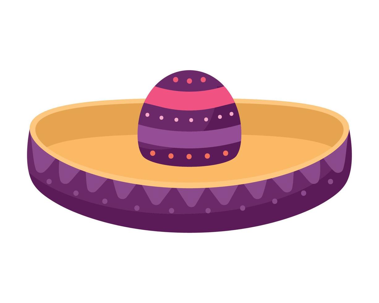 púrpura sombrero diseño vector