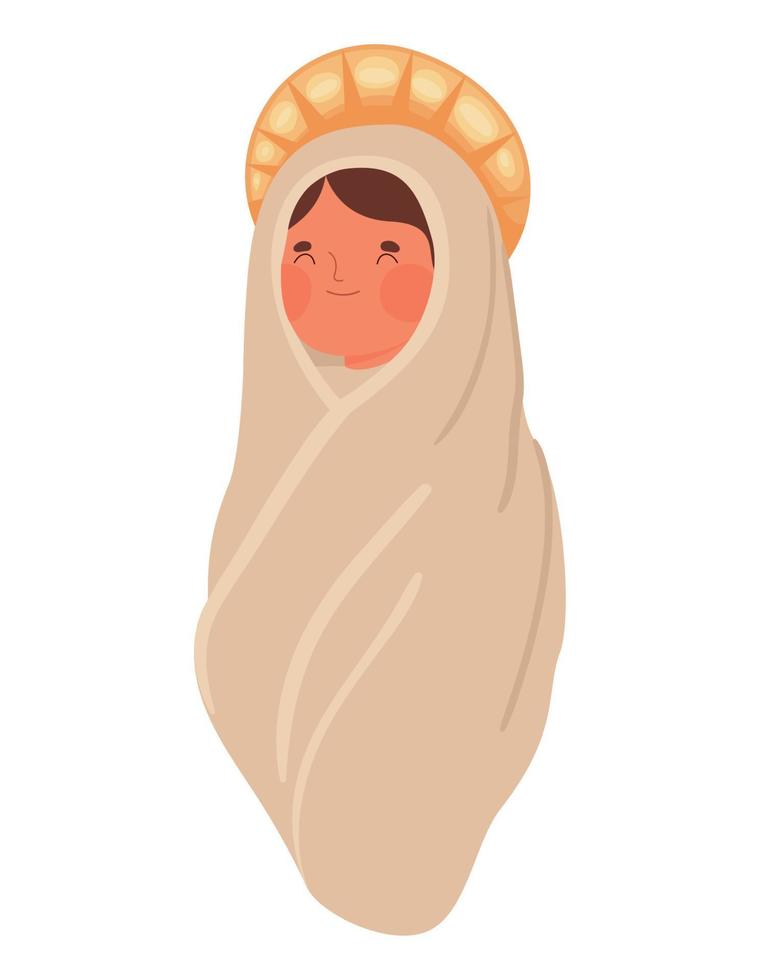 bebé Jesús ilustración vector