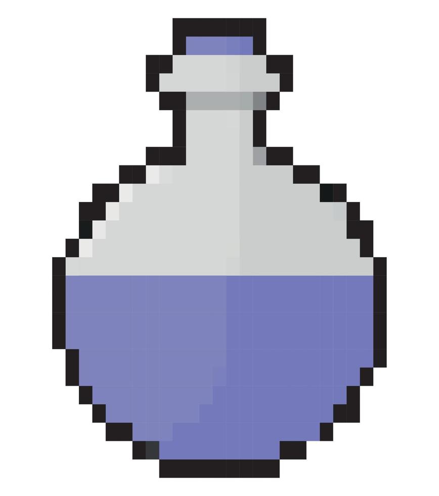 pixelated potion design vector