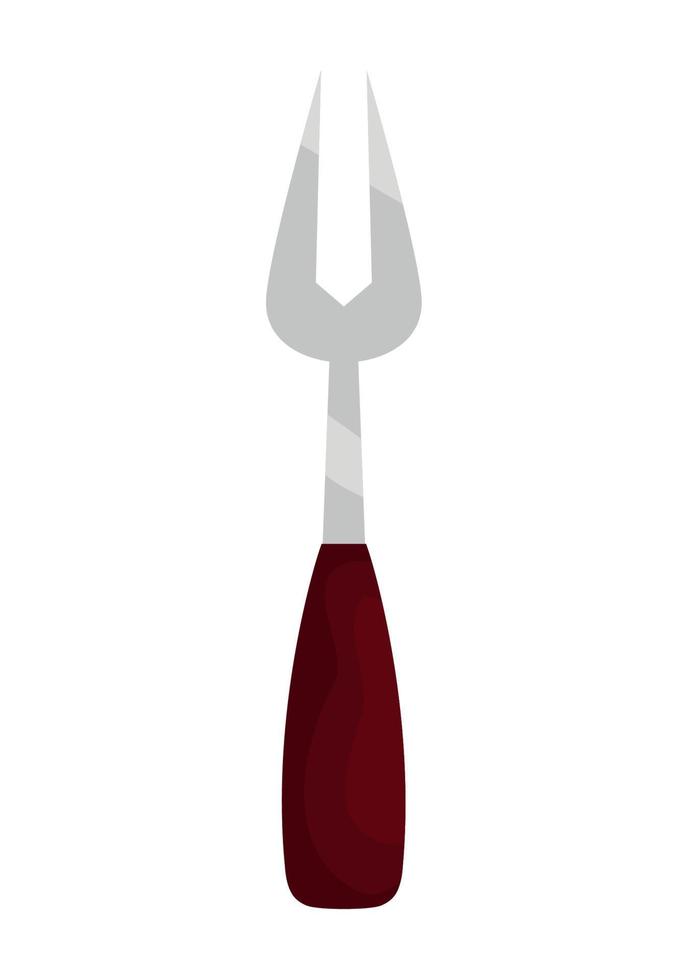 grill fork design vector