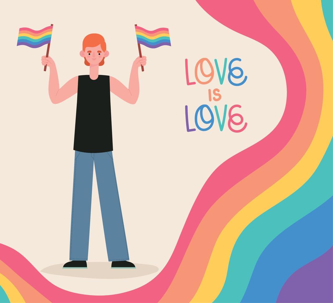 amor lgbtq ilustración vector