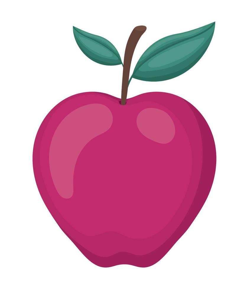 cute apple illustration vector