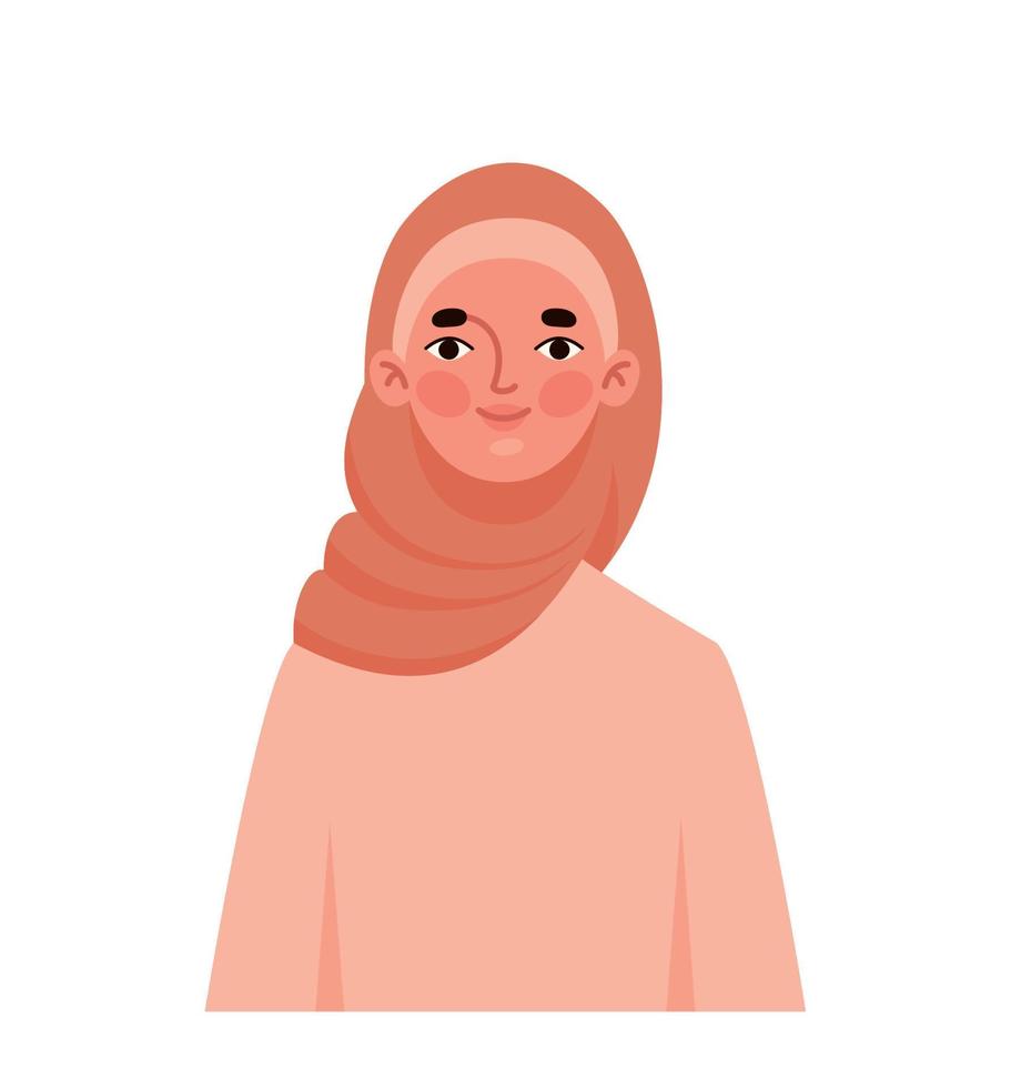 árabe mujer diseño vector