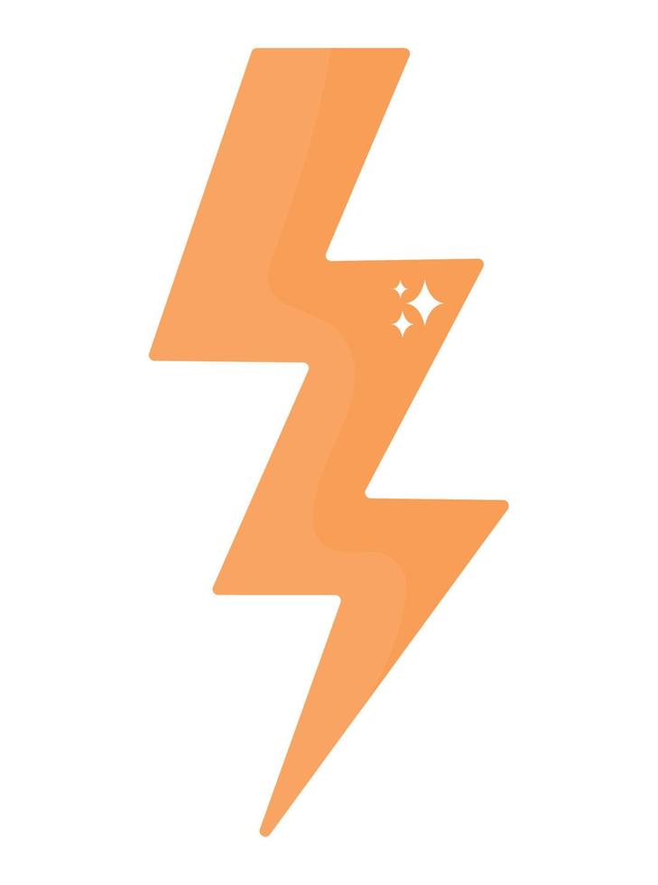 bright thunder design vector