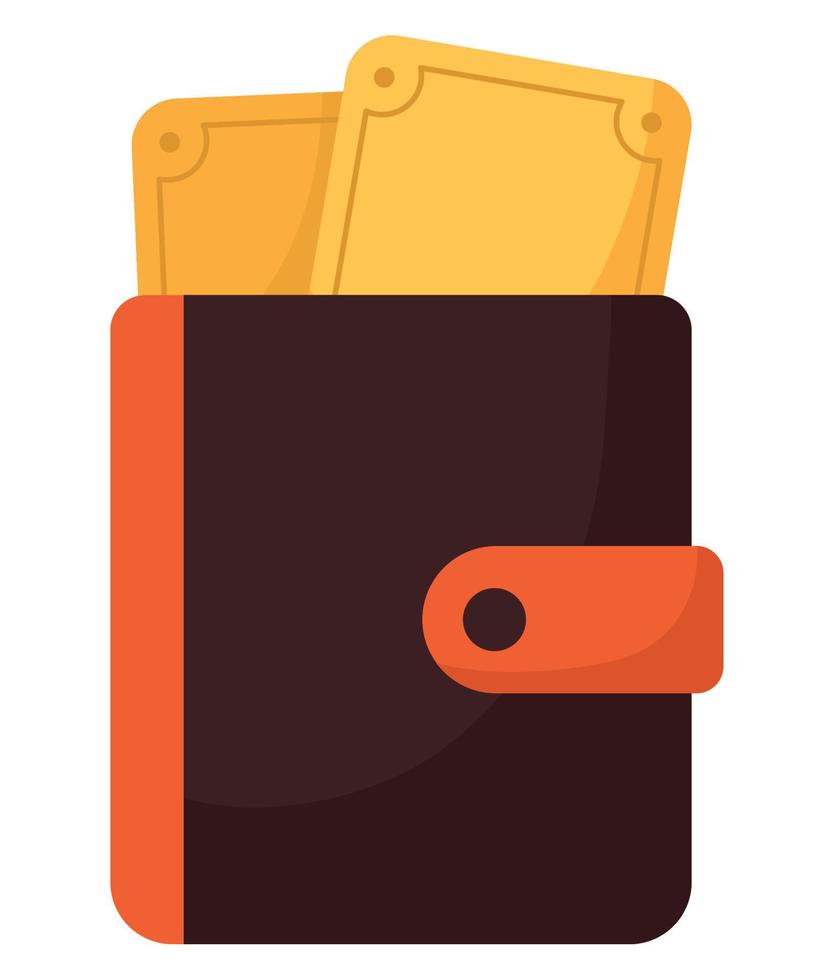 wallet with cash vector