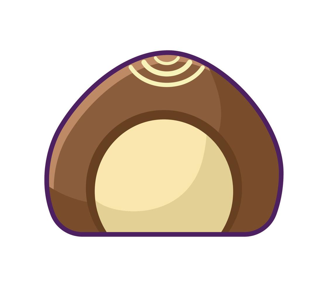 chocolate with cream vector