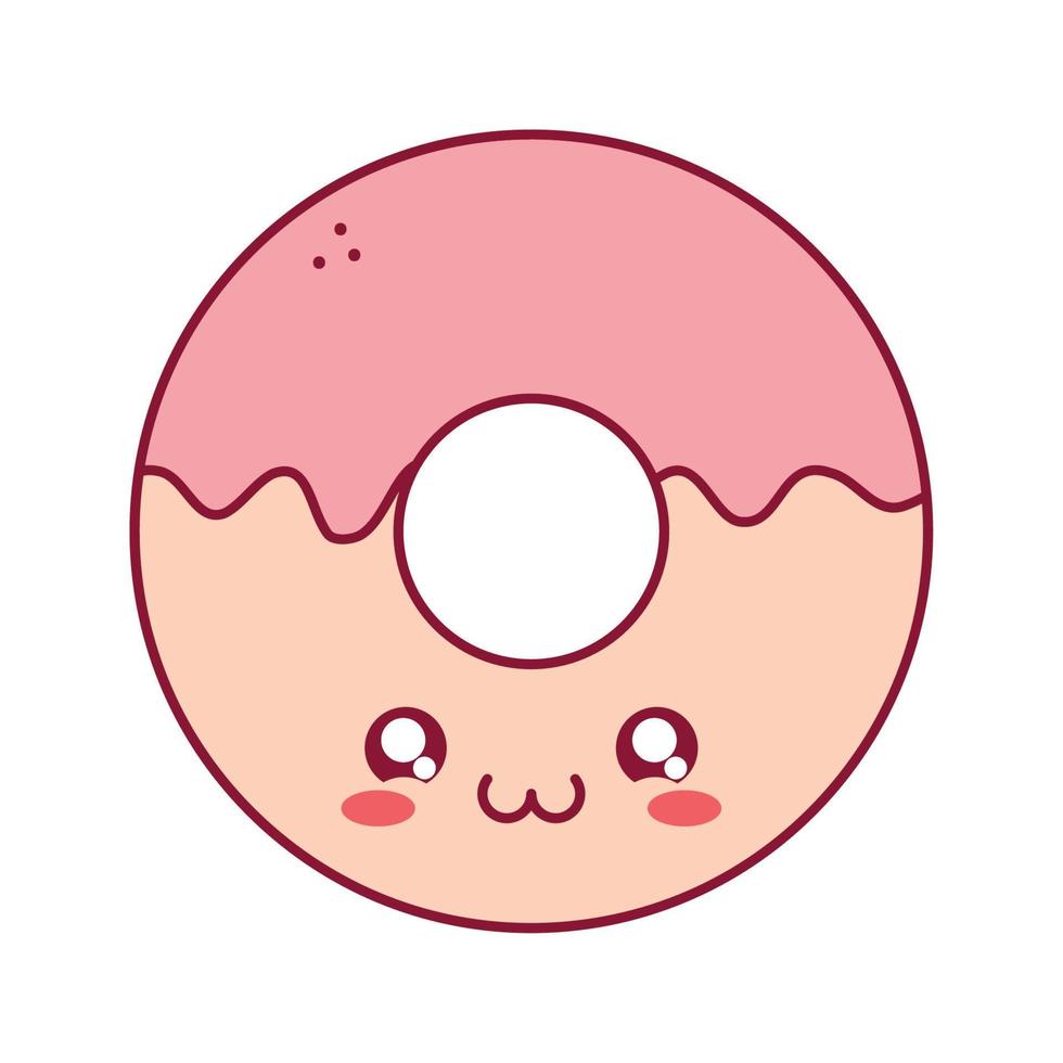 pink donut design vector