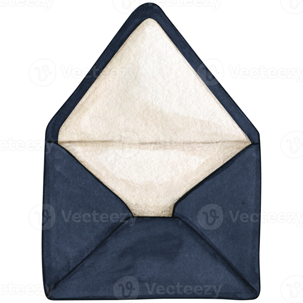 watercolor open envelope png