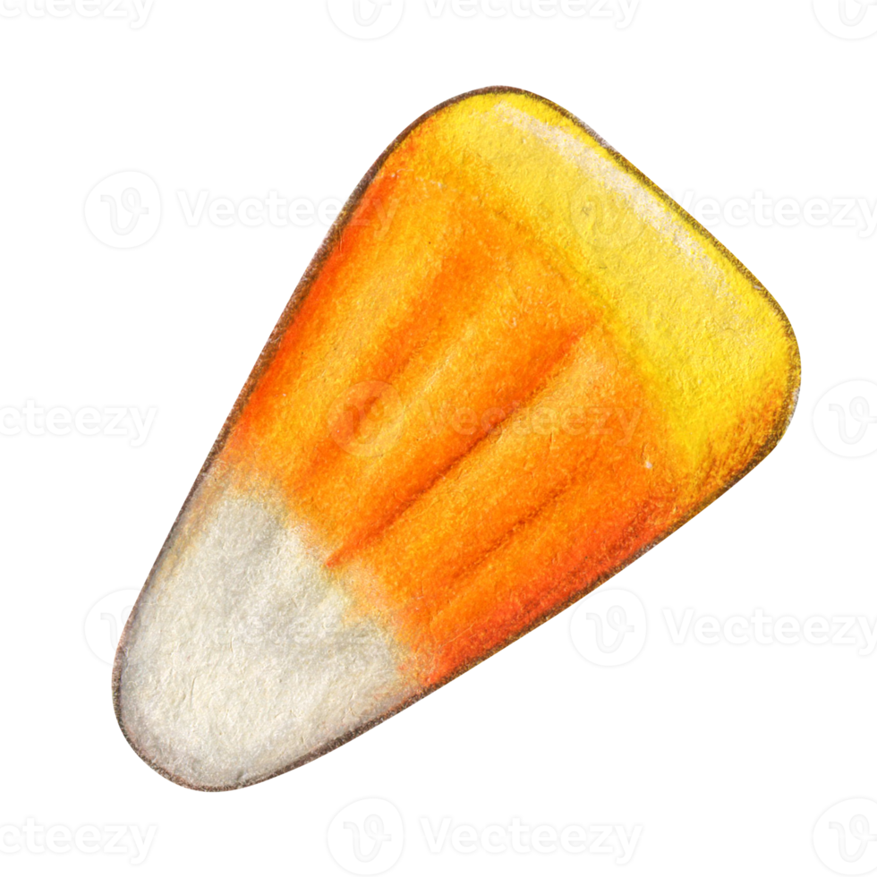 Watercolor candy corn png