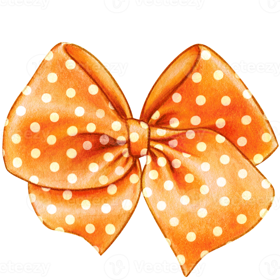 watercolor hand drawn cute silk bow png